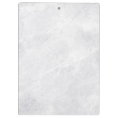 Moderne Marmorklammer mit benutzerdefiniertem Text Klemmbrett (Rückseite)