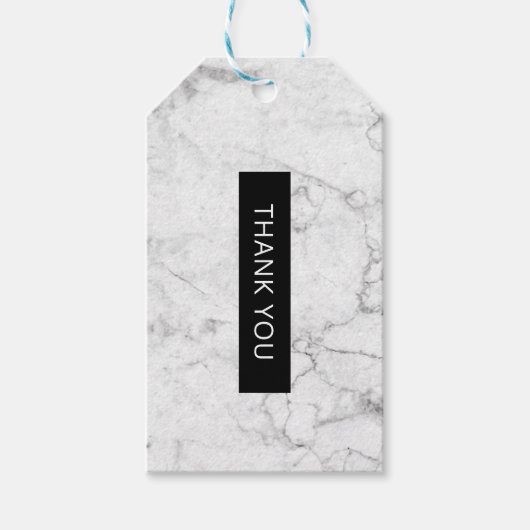 Moderne Marmormarke Geschenkanhänger (Vorderseite)