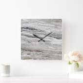 Moderne Marmorpattern Küchenuhren Quadratische Wanduhr (Zuhause)