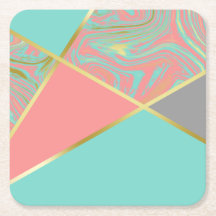 Moderne Marmorpfeifenpastel Gold