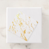 Moderne Marmorplatte Real Gold Foil Geschenkanhänger (Mit Box)