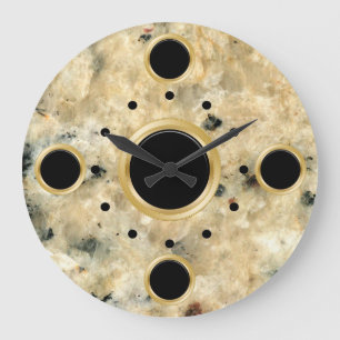 Moderne Marmorsäulen Große Wanduhr
