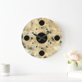 Moderne Marmorsäulen Große Wanduhr (Zuhause)