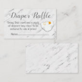 Moderne Marmorsäulenduschendusche Windelwaschkarte Begleitkarte (Vorne/Hinten)