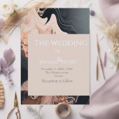 Moderne Marmortextur Einladung