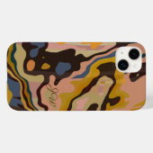 Moderne Marmorverkleidung abstrakt mit kundenspezi Case-Mate iPhone Hülle (Rückseite (Horizontal))