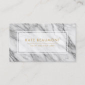 Moderne MarmorVisitenkarte Visitenkarte (Vorderseite)