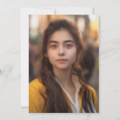 Moderne Maroon Foto High School Graduation Party Einladung (Rückseite)