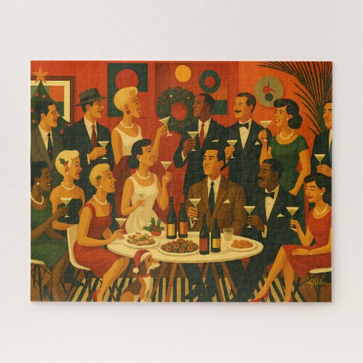 Moderne Martini-Intellektuelle im Stil der Mitte d Puzzle (Horizontal)