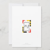 Moderne Maryland Flag Hochzeitseinladung Einladung (Rückseite)