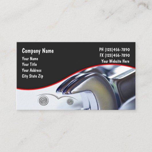 Moderne Maschinenwagen Visitenkarte (Vorderseite)