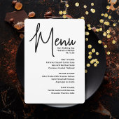 Moderne Mashup Menu Wedding Ankündigung