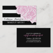 Moderne Maskenbildner-Visitenkarte-Schablone Visitenkarte (Vorne/Hinten)