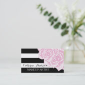 Moderne Maskenbildner-Visitenkarte-Schablone Visitenkarte (Stehend Vorderseite)