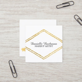 Moderne Maskenbildner-Visitenkarten Quadratische Visitenkarte