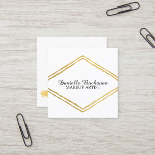 Moderne Maskenbildner-Visitenkarten Quadratische Visitenkarte