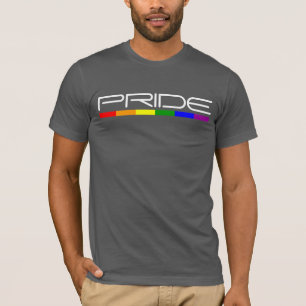 Moderne maskuline und coole Regenbogenflagge Stolz T-Shirt