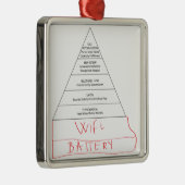 Moderne Maslow Pyramide Ornament Aus Metall (Rechts)