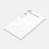 Moderne Mason Jar & Fireflies Rustikale Anmerkunge Post-it Klebezettel (angewinkelt)