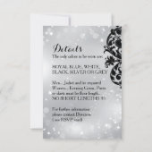 Moderne Masquerade Ball Einladung (Rückseite)