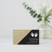 Moderne Massage Business Cards Visitenkarte (Stehend Vorderseite)