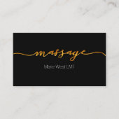 Moderne Massage Services Business Card Visitenkarte (Vorderseite)