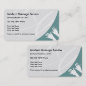 Moderne Massage Visitenkarte (Vorne/Hinten)