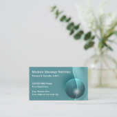 Moderne Massagen Services Businesscard Visitenkarte (Stehend Vorderseite)