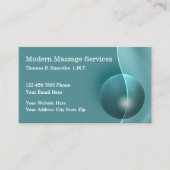 Moderne Massagen Services Businesscard Visitenkarte (Vorderseite)