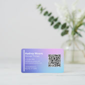 Moderne Massagetherapeutin Holistic Wellness Visitenkarte (Stehend Vorderseite)