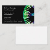 Moderne Massagetherapie einzigartig Visitenkarte (Vorne/Hinten)