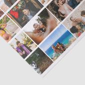 Moderne, maßgeschneiderte 12-Foto Collage-Familie Seidenpapier (Ausschnitt)