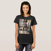 Moderne, maßgeschneiderte 12-Foto Collage-Familie T-Shirt (Vorne ganz)