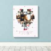 Moderne, maßgeschneiderte 18-Herz-Bildgeschenke Leinwanddruck (Insitu (Holzboden))