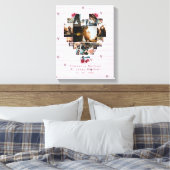 Moderne, maßgeschneiderte 18-Herz-Bildgeschenke Leinwanddruck (Insitu (Schlafzimmer))