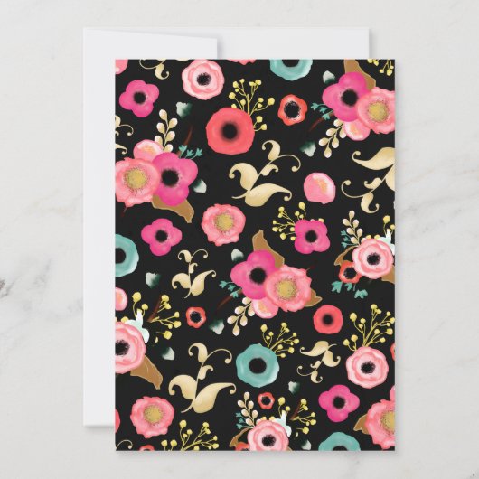 Moderne, maßgeschneiderte Bläserei Einladung (Rückseite)