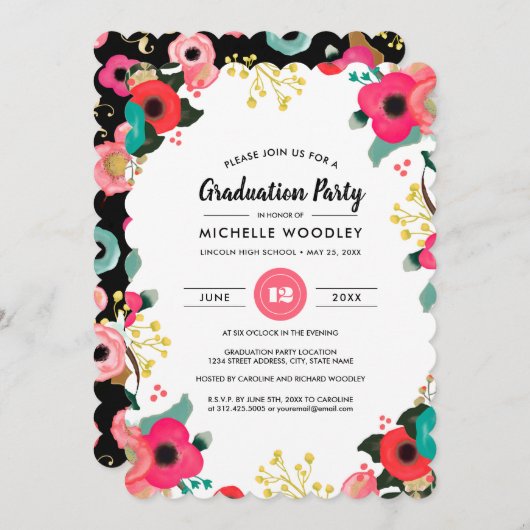 Moderne, maßgeschneiderte Bläserei Einladung (Vorne/Hinten)