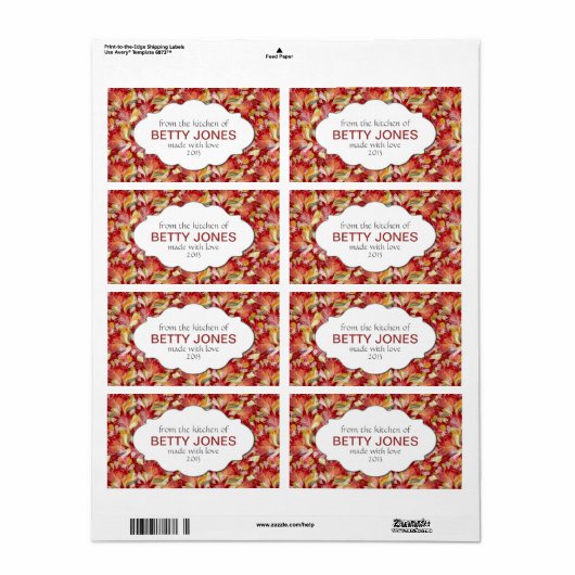 Moderne, maßgeschneiderte DIY Canning-, Jam- oder (Vorne)