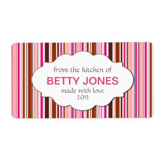 Moderne, maßgeschneiderte DIY Canning-, Jam- oder (Vorne)