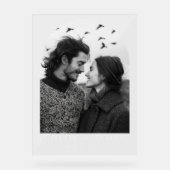 Moderne, maßgeschneiderte Foto Arch Wedding Willko Acrylschild (Vorderseite)