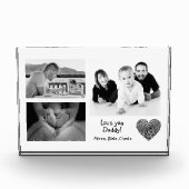 Moderne, maßgeschneiderte FotoCollage Liebe You Da Fotoblock (Vorderseite)