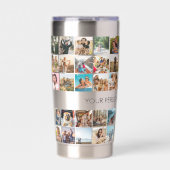 Moderne, maßgeschneiderte FotoCollage Thermobecher (Vorderseite)