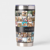 Moderne, maßgeschneiderte FotoCollage Thermobecher (Vorderseite)