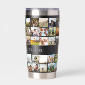 Moderne, maßgeschneiderte FotoCollage Thermobecher (Rückseite)