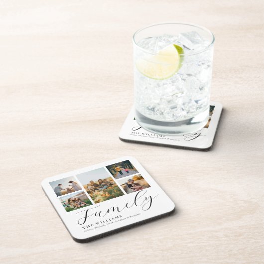 Moderne, maßgeschneiderte Fotosammlung Elegante Sc Getränkeuntersetzer (Rechte Seite)