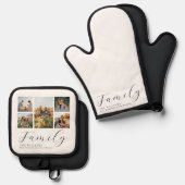 Moderne, maßgeschneiderte Fotosammlung Elegante Sc Ofenhandschuh & Topflappen-Set (Vorderseite/Rückseite)