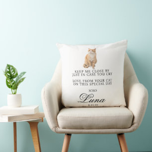 Moderne, maßgeschneiderte Geschenke für die Katze Kissen