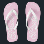 Moderne, maßgeschneiderte Hochzeitfarbenflippen Badesandalen<br><div class="desc">Diese Flip-Flops sind perfekt für die demnächst erscheinende Frau! Passen Sie Ihre Hochzeitszeit und Ihre Hochzeitsfarben an.</div>