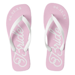 Moderne, maßgeschneiderte Hochzeitfarbenflippen Badesandalen