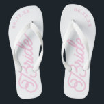 Moderne, maßgeschneiderte Hochzeitfarbenflippen Badesandalen<br><div class="desc">Diese Flip-Flops sind perfekt für die demnächst erscheinende Frau! Passen Sie Ihre Hochzeitszeit und Ihre Hochzeitsfarben an.</div>